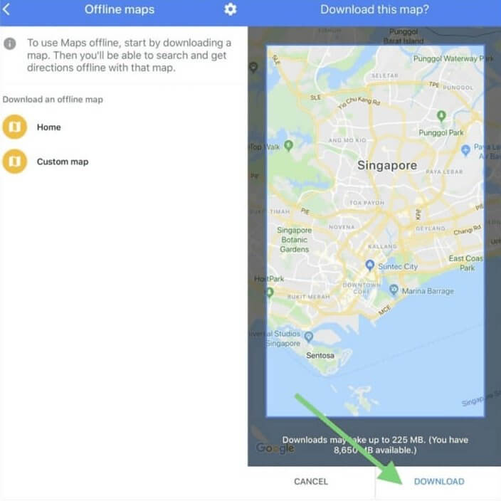 Get Offline Maps for Wifi-Free Zones