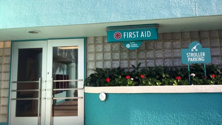 Head to the First-Aid Center