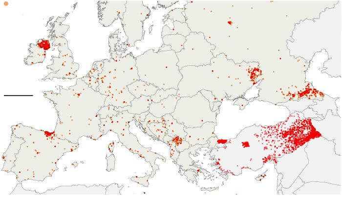 Terrorist Attacks In Europe From 1950 To 2015