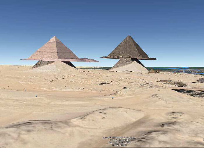 The Pyramids Have Pyramid Hats