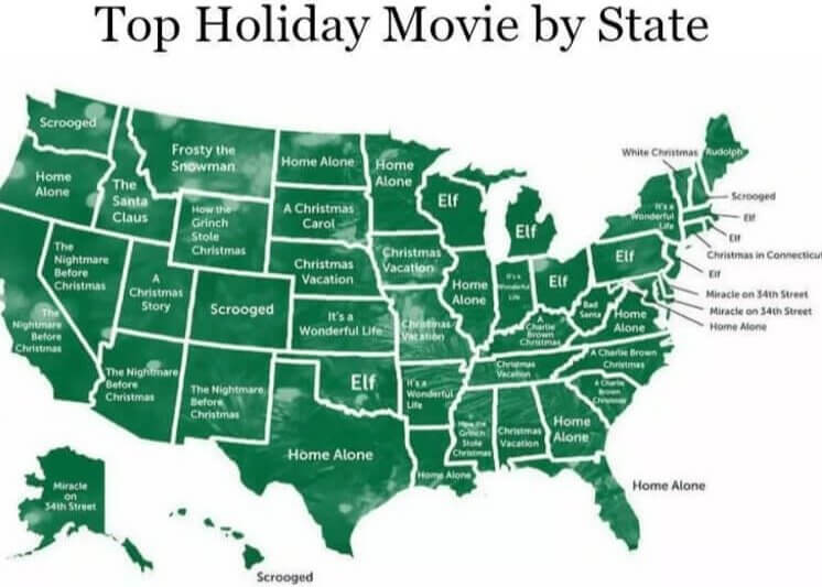 The USA Loves Some Holiday Movie Time