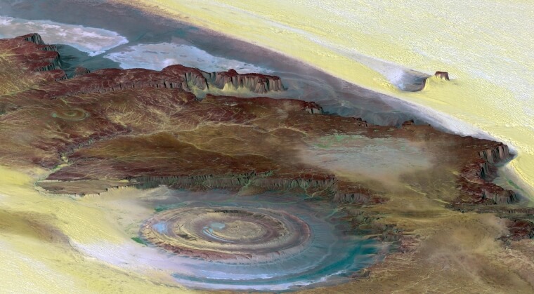 ​The Richat Structure Or The Eye Of The Sahara