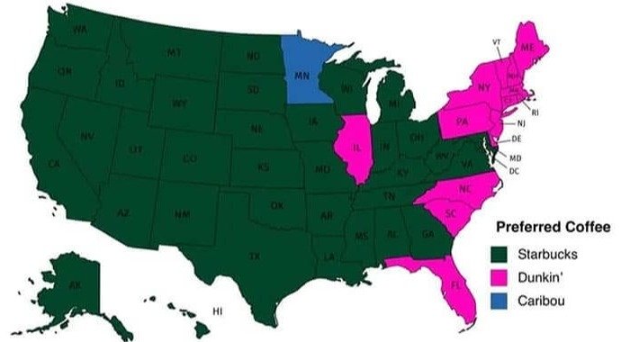 The Great Starbucks Versus Dunkin' War