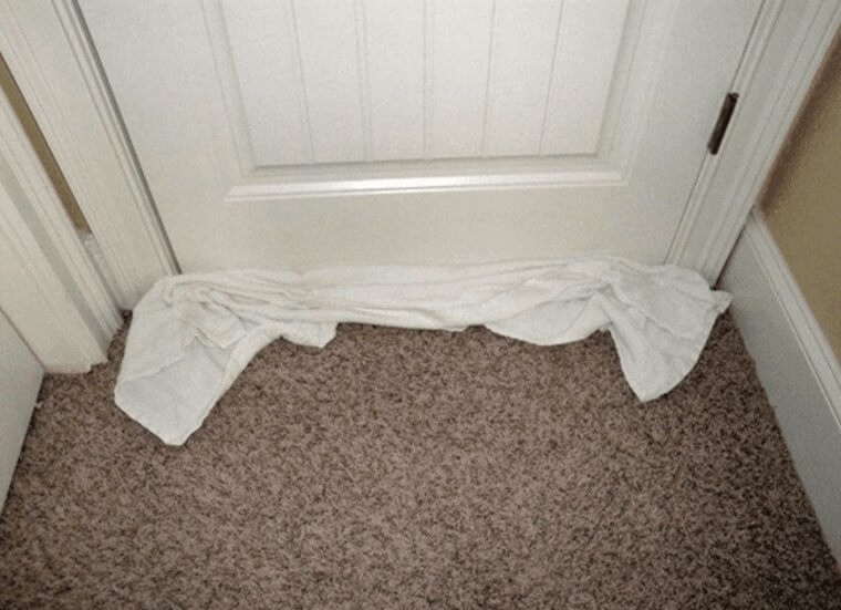 The Bathroom Towel Can Double as a Privacy Aide