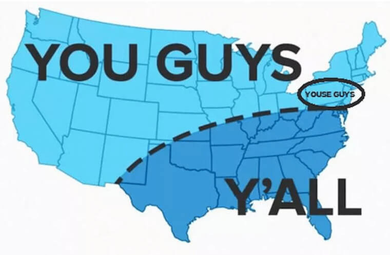 You Guys Versus Y'all (and a Bit of Youse Guys)