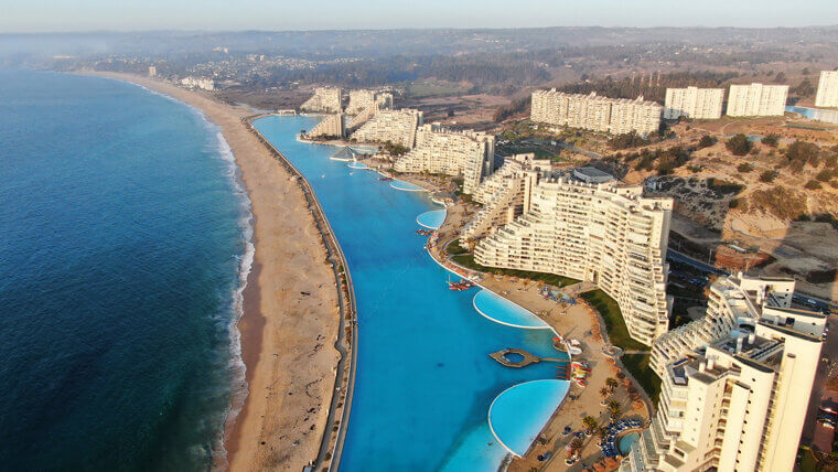 The World's Largest Pool at San Alfonso Del Mar, Algarrobo, Chile