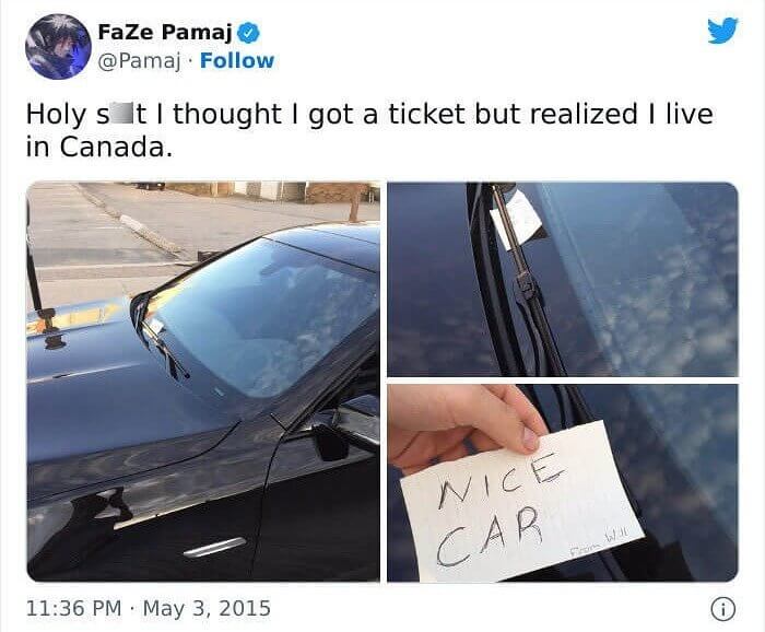 Even the Parking Tickets Are Nice