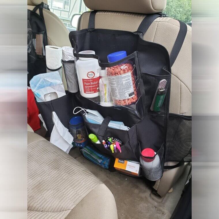 Use a Shoe Organizer to Store Essentials