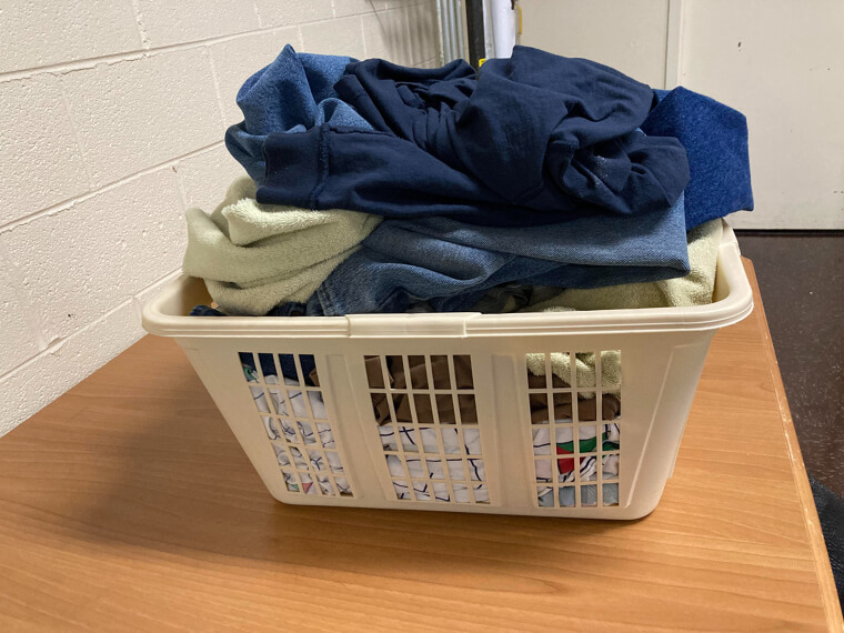 Pack Your Clothes in Laundry Baskets