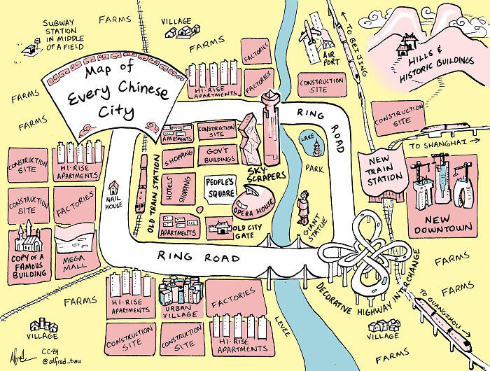 Map Of "Every" Chinese City