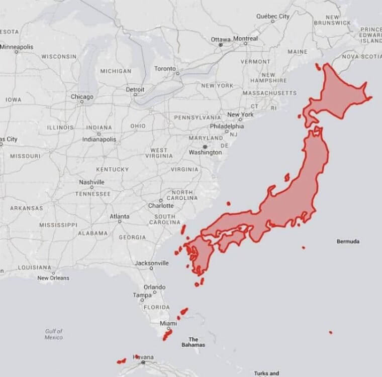 How Big Is Japan?