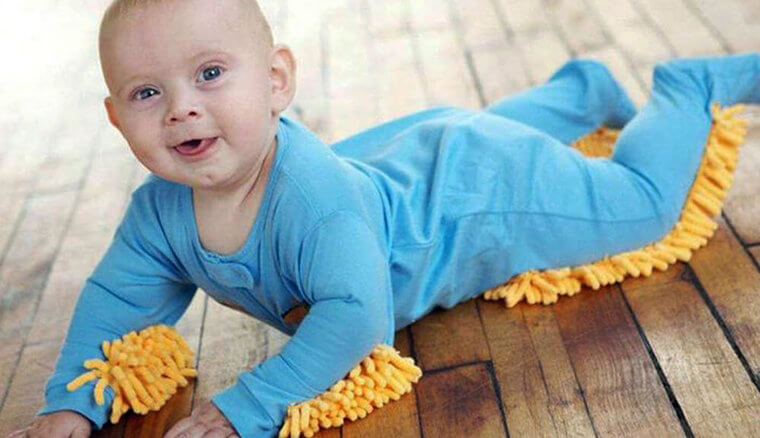 Have Your Baby Clean While They Crawl