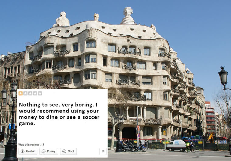 It Seems Soccer Is More Interesting Than Gaudí's Casa Milà