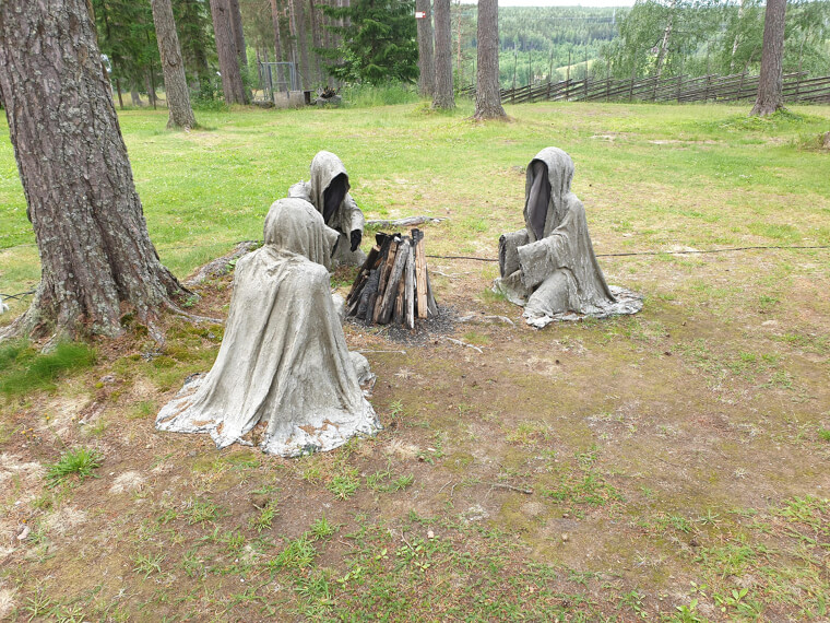 "the Guardians" Watch Over a Campsite