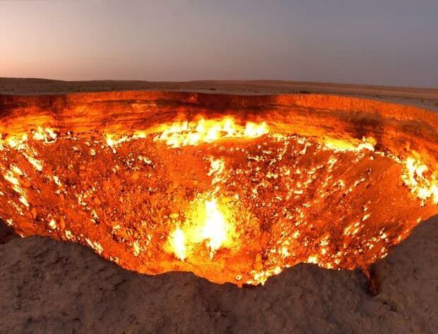 The Gates of Hell in Turkmenistan