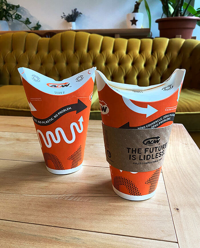 Lidless and Compostable Coffee