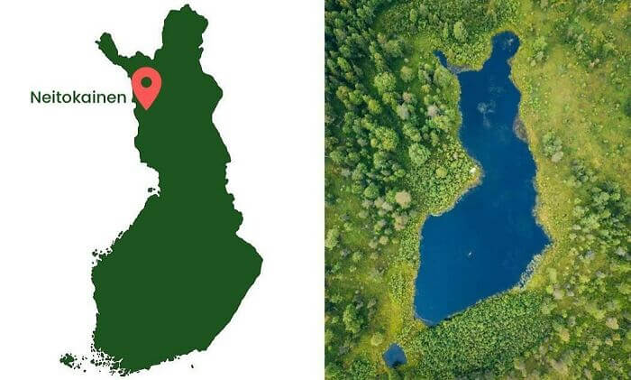 Finland Next To A Lake (in Finland) That Looks Finland