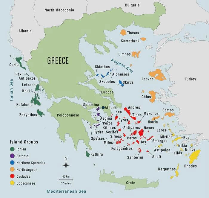 The Extent Of Greece's Islands