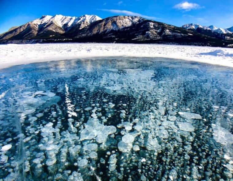 ​Methane Bubbles Completely Frozen