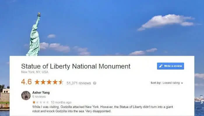 When You're Disappointed That the Statue of Liberty Didn't Turn Into a Robot
